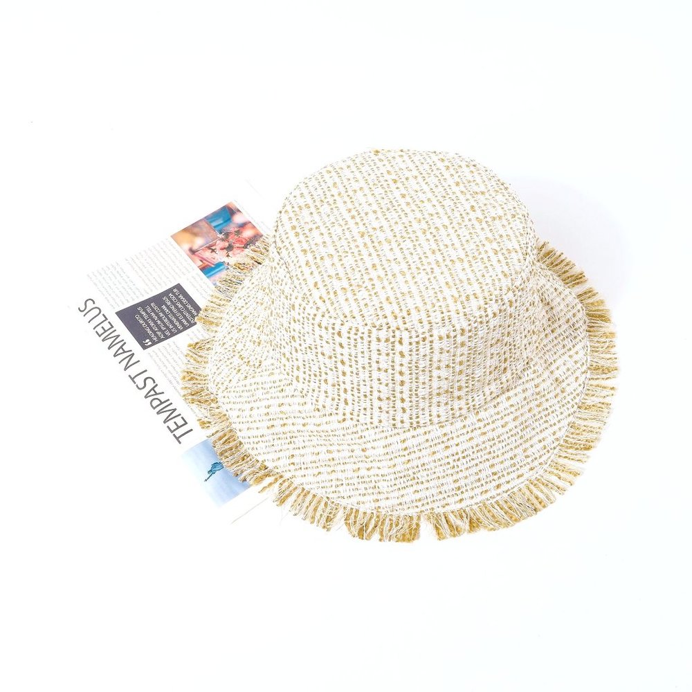 Tweed Fringed Fisherman Hat